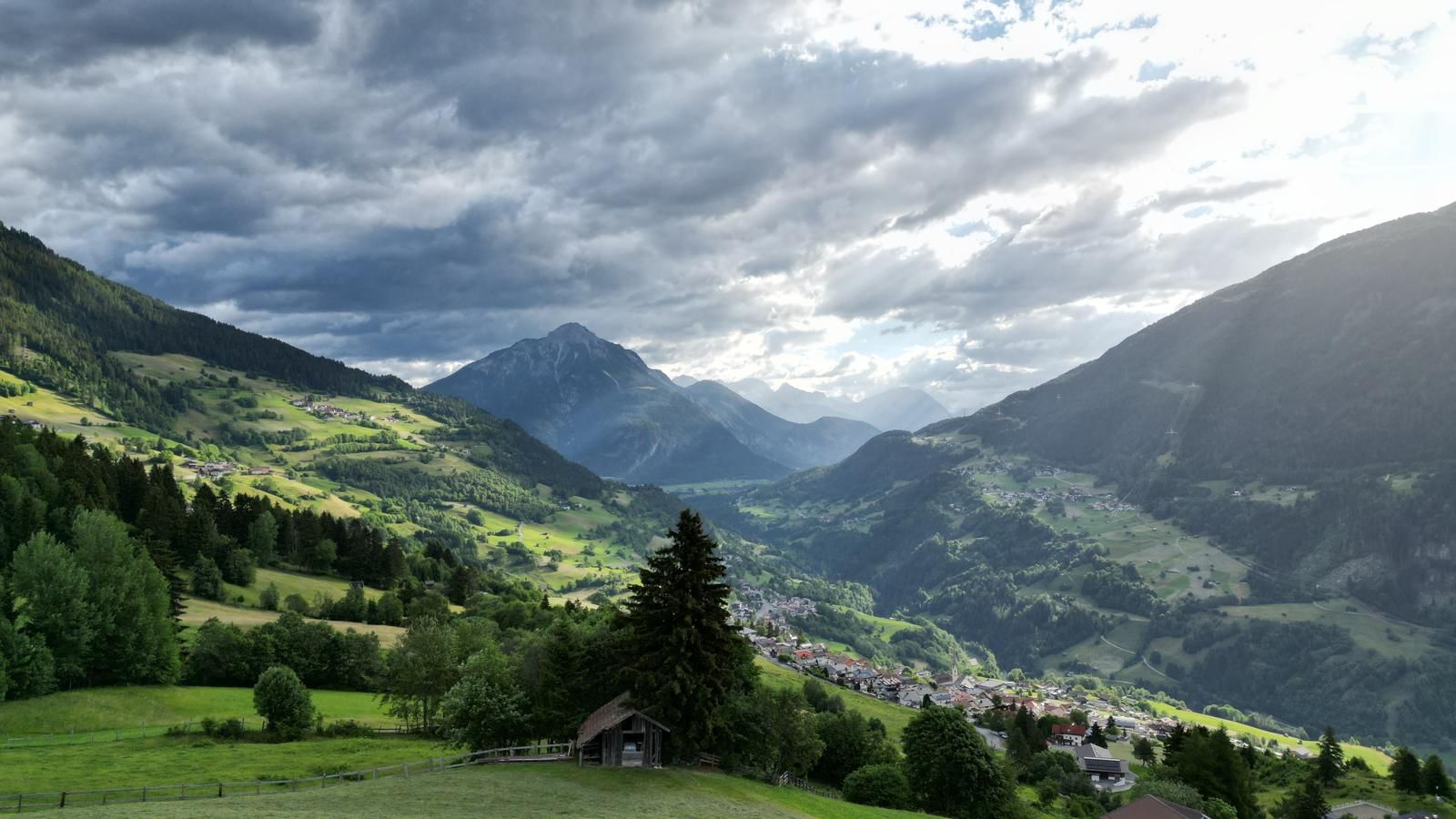 Blick auf die Berge im Pitztal